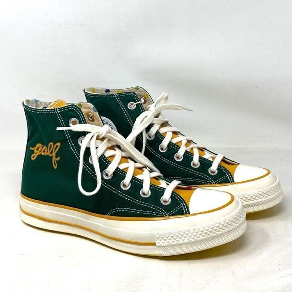 Converse Chuck 70 GOLF WANG Shoe Women Green Yellow Canvas A04325C-GGYWY Size 5 - Picture 2 of 8